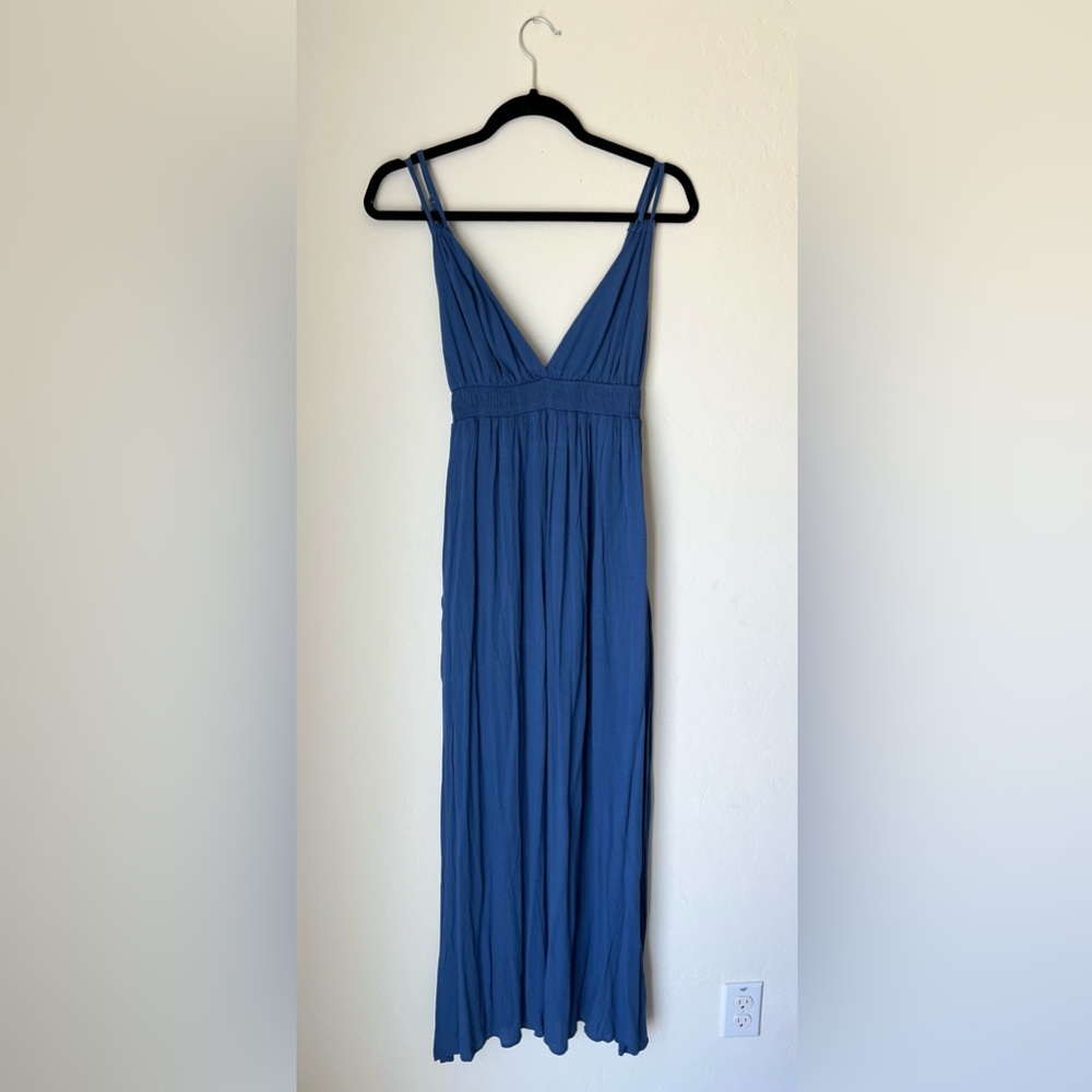 Timing Women's Blue Sleeveless Maxi Dress Size S Summer Beach Comfortable